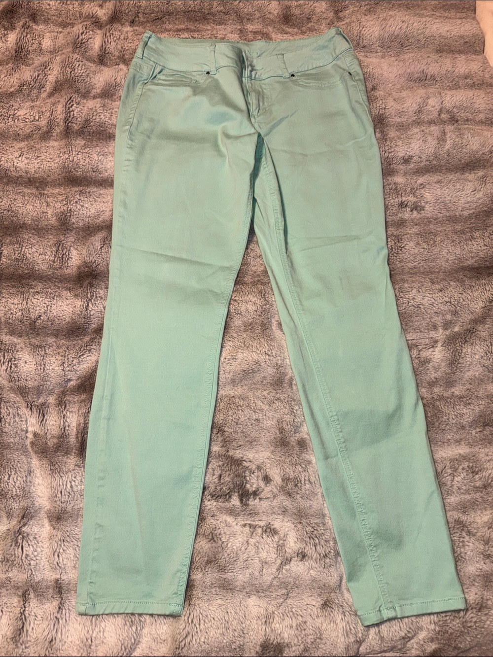 Maurices Women's Skinny Jeans in Mint Green